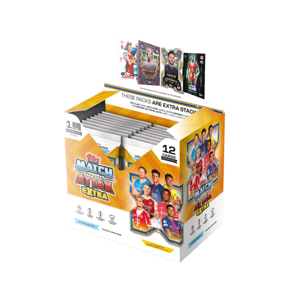 2025-26 Topps Match Attax Extra UEFA Champions League Edition Trading Card Booster Box