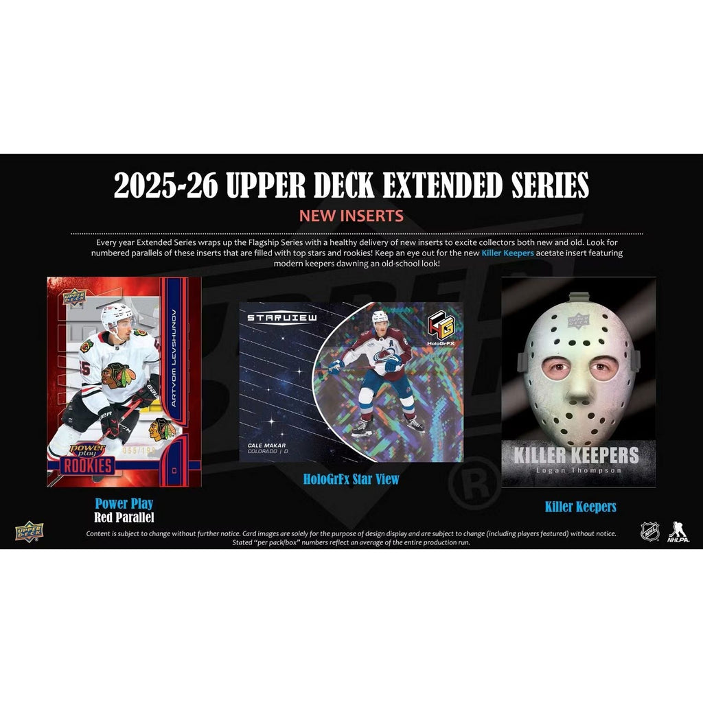 2025-26 Upper Deck Extended Series Hockey Hobby Box *Contact Us To Order*
