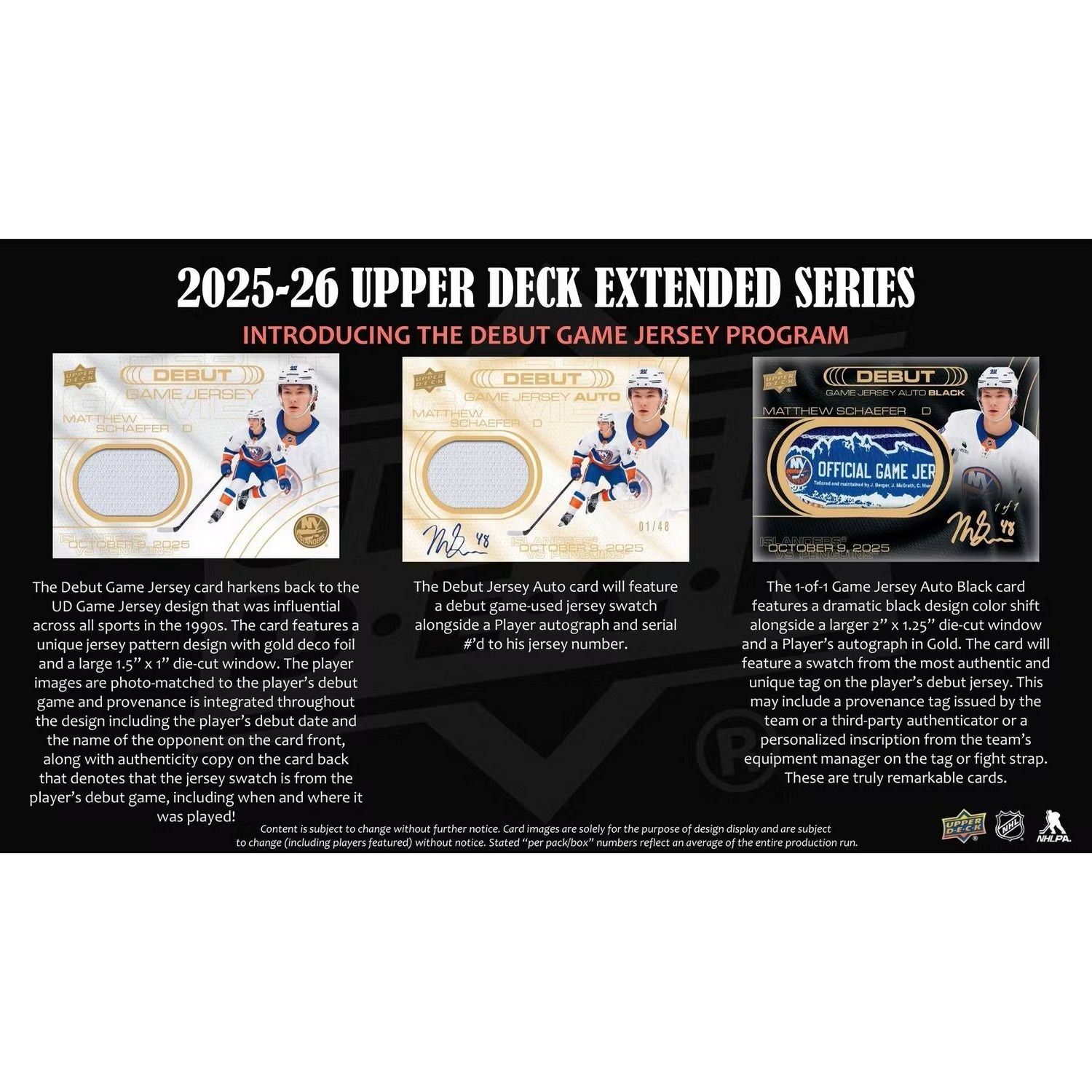 2025-26 Upper Deck Extended Series Hockey Hobby Box *Contact Us To Order*