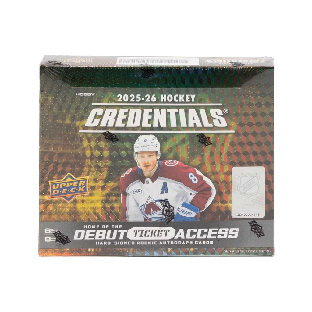 2025-26 Upper Deck Credentials Hockey Hobby Box *Contact Us To Order*