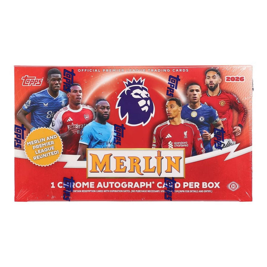 2025-26 Topps Merlin Premier League EPL Soccer Hobby Box