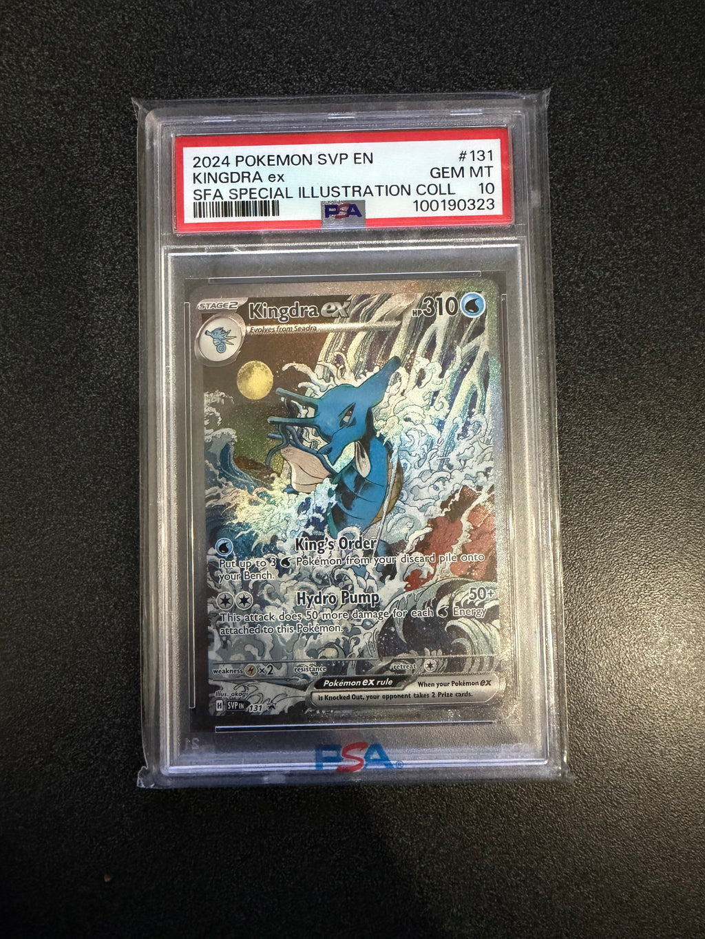 Pokemon: PSA 10 Kingdra ex - Illustration Rare