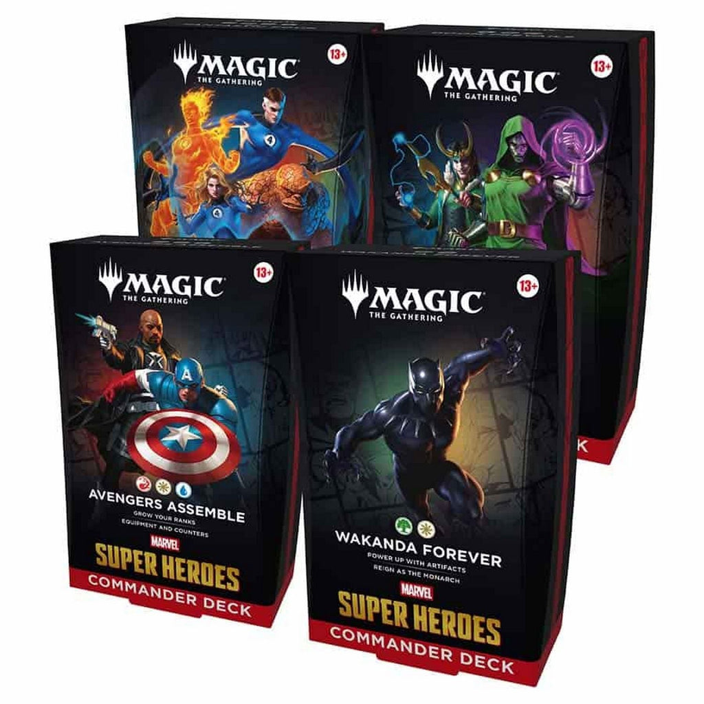 Magic the Gathering: Marvel Super Heroes Commander Decks (Set of 4)