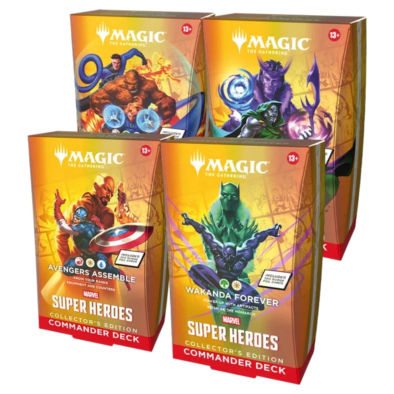 Magic the Gathering: Marvel Super Heroes Collector Commander Decks (Set of 4)