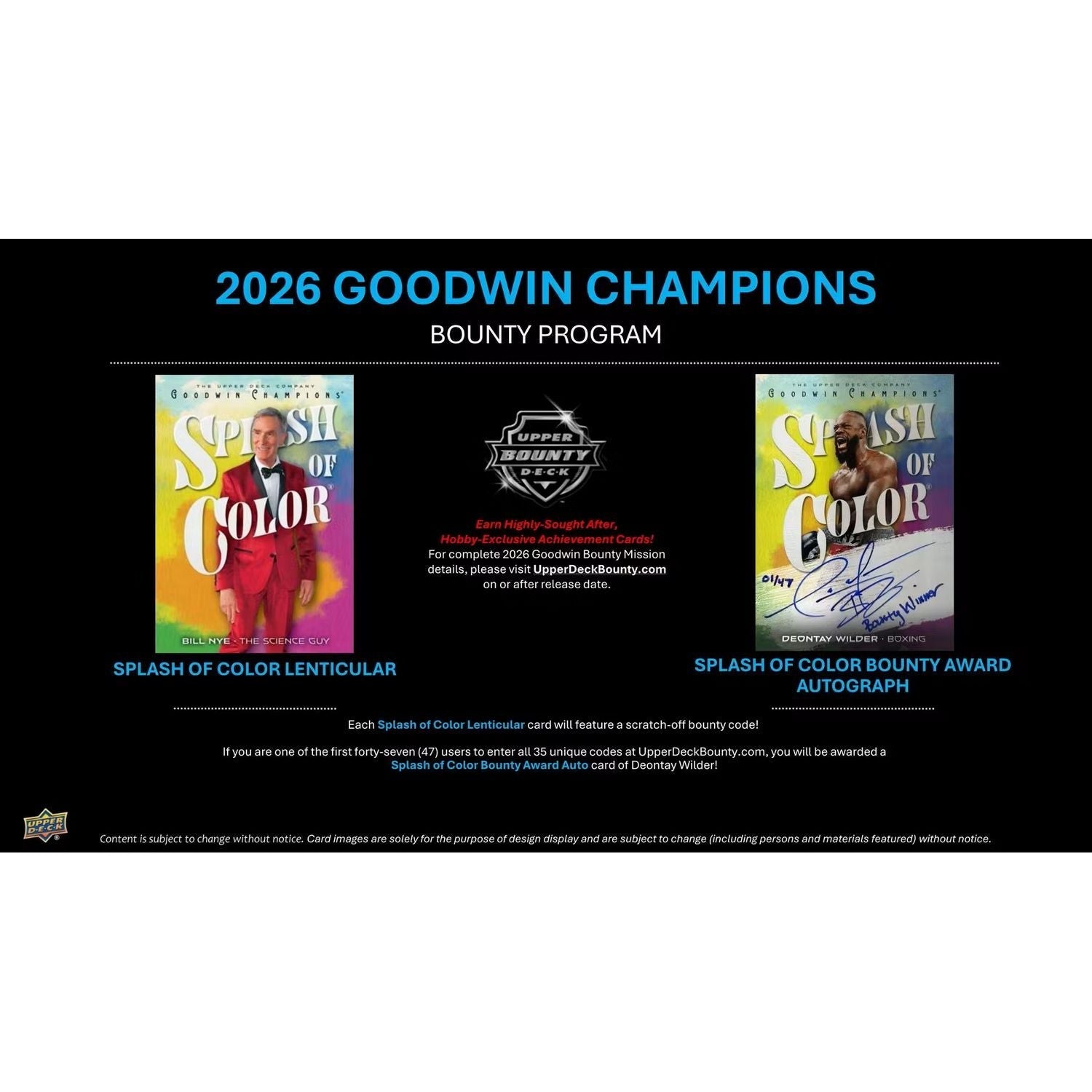 2026 Upper Deck Goodwin Champions Hobby Box *Contact Us To Order*