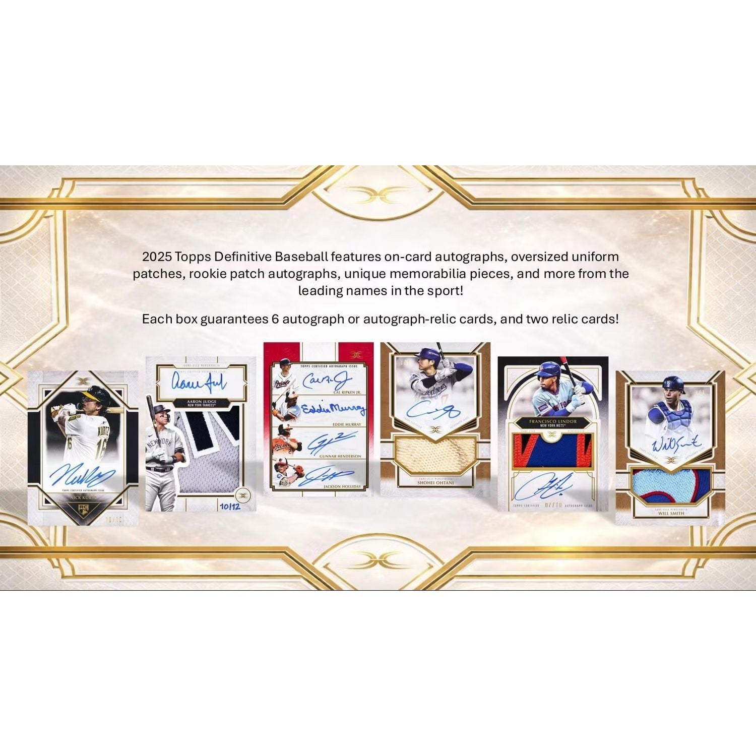 2025 Topps Definitive Baseball Hobby 2-Box Case