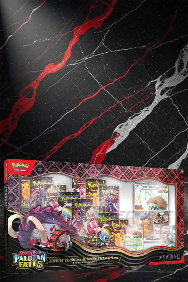 Pokemon - TCG - Paldean Fates Great Tusk ex & Iron Treads ex Premium Collection