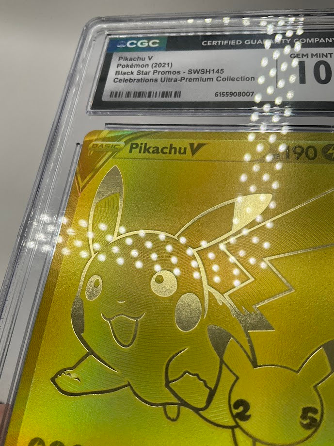 Pikachu V Pokemon Celebrations Ultra Premium Collection Promo #SWSH145 CGC 10 #2