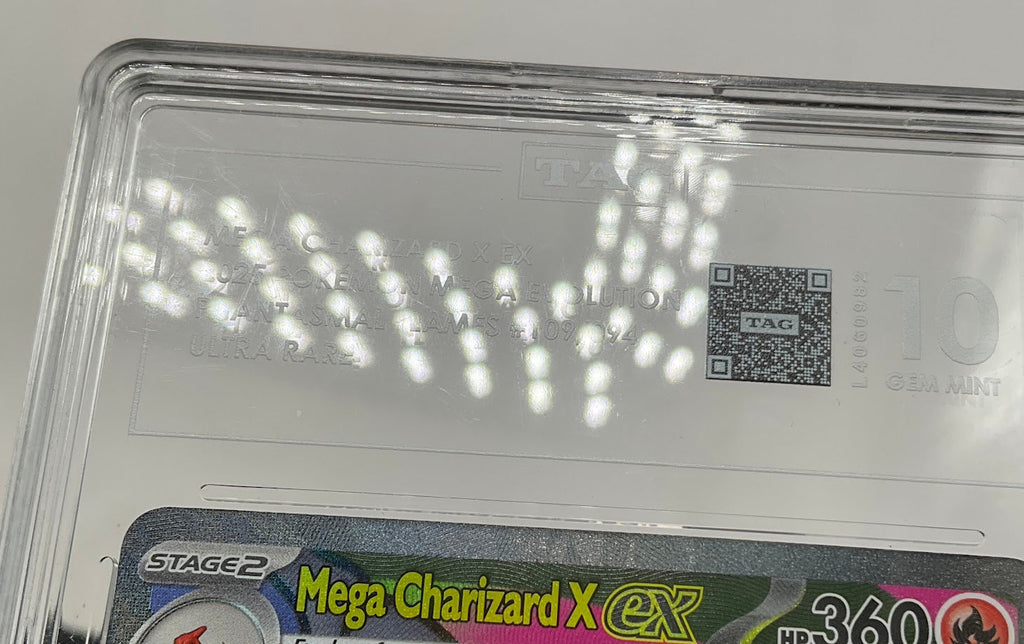Mega Charizard X ex Pokemon Phantasmal Flames Ultra Rare #109 TAG 10