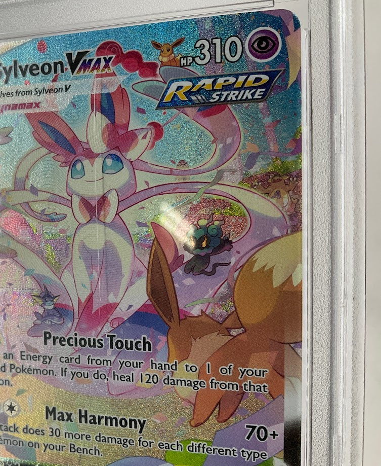 Sylveon VMAX Pokemon Evolving Skies Full Art Secret #212 PSA 10