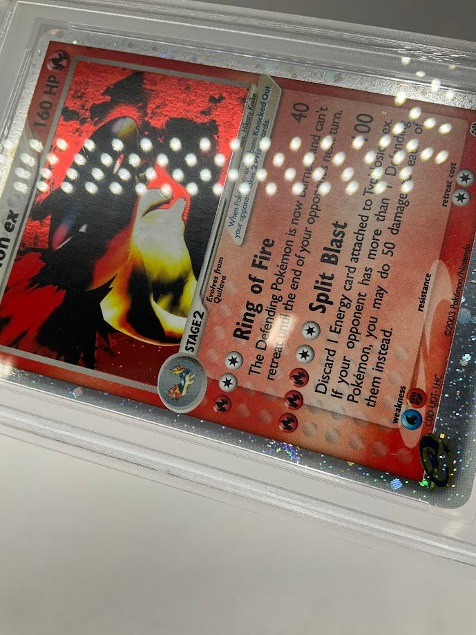 Typhlosion ex Pokemon Sandstorm Holo #99 PSA 9