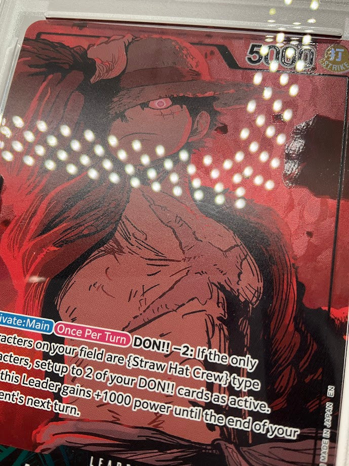 Monkey D Luffy One Piece Card Game EB02 Alternate Art #010 PSA 10
