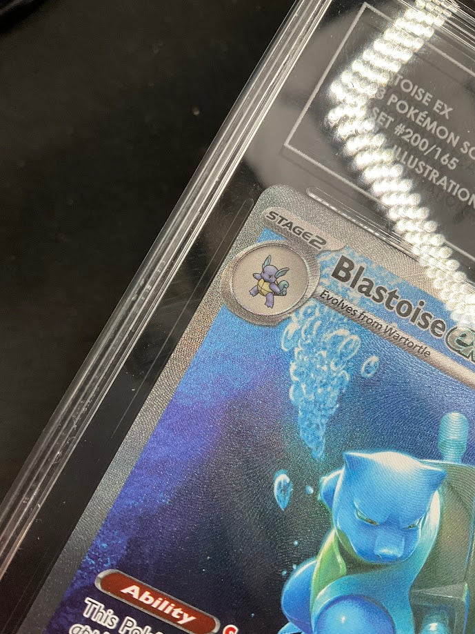Blastoise ex Pokemon 151 Special Illustration Rare #200 TAG 9