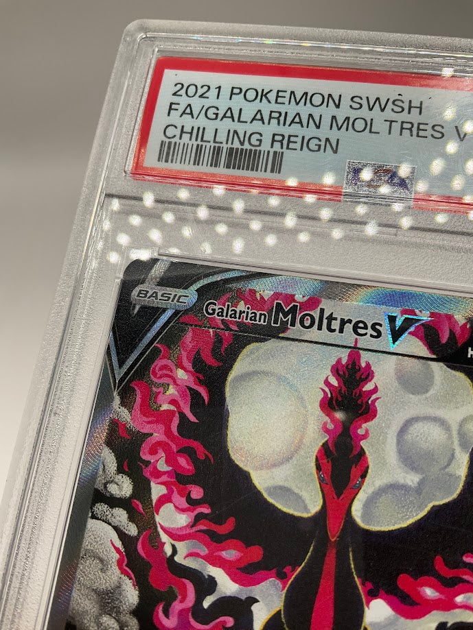 Galarian Moltres V Pokemon Chilling Reign Full Art #177 PSA 9 #2