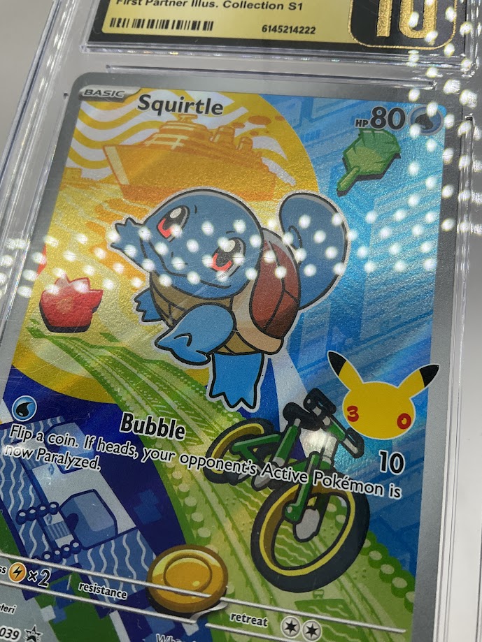 Squirtle Pokemon First Partner Illustration Collection S1 #039 CGC 10 Pristine