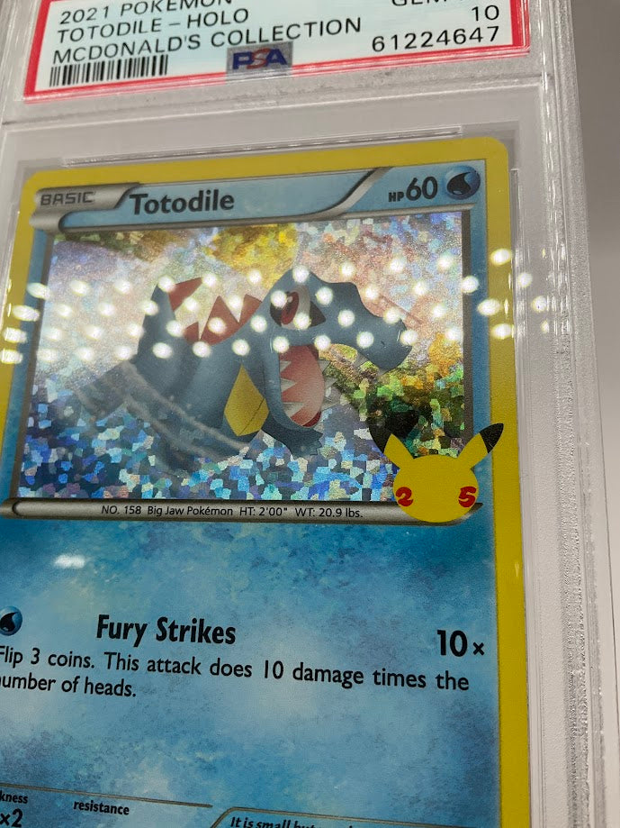 Totodile Pokemon McDonald's Collection Holo #18 PSA 10