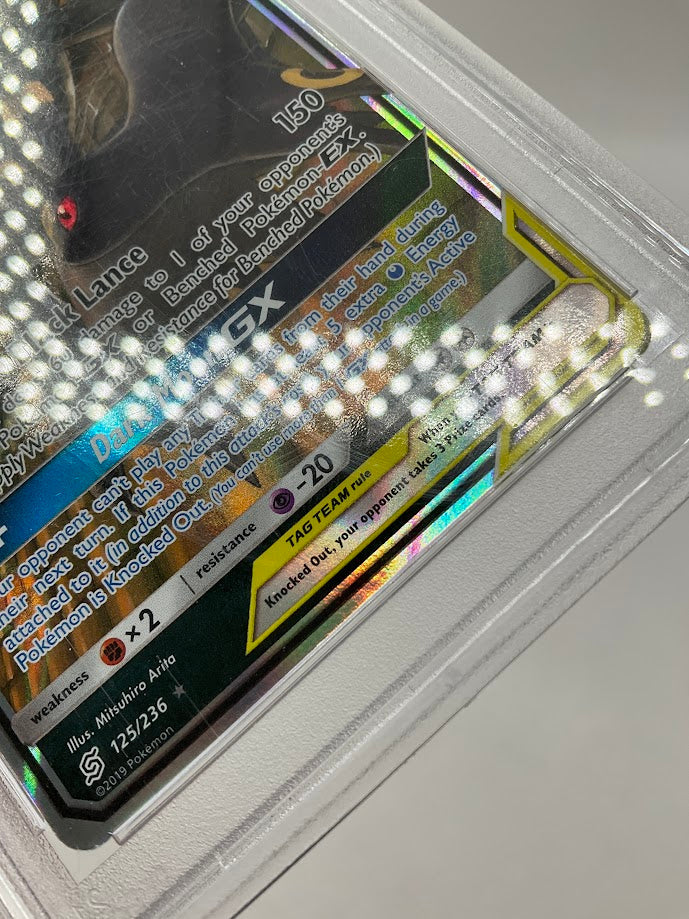 Umbreon & Darkrai GX Pokemon Unified Minds #125 PSA 9