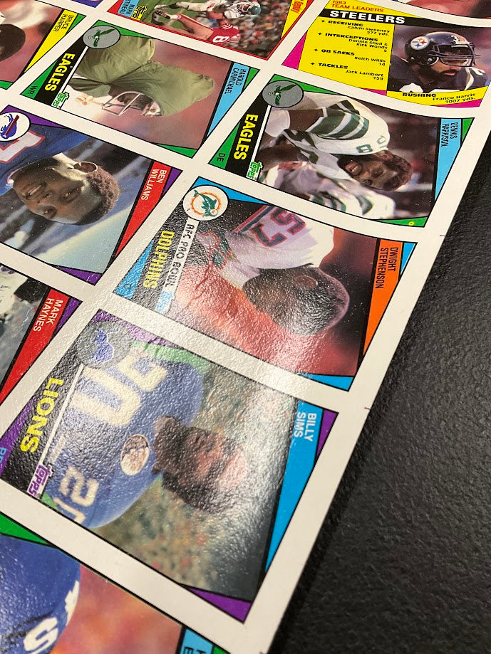 1984 Topps Football Full Set Uncut Sheets *See All Photos & Description*