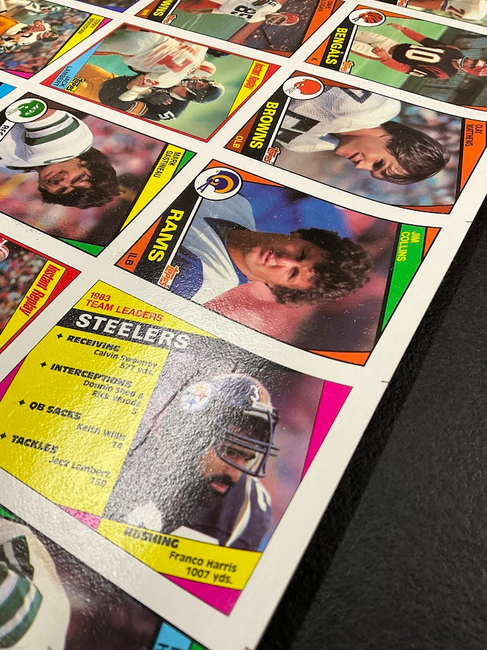 1984 Topps Football Full Set Uncut Sheets *See All Photos & Description*