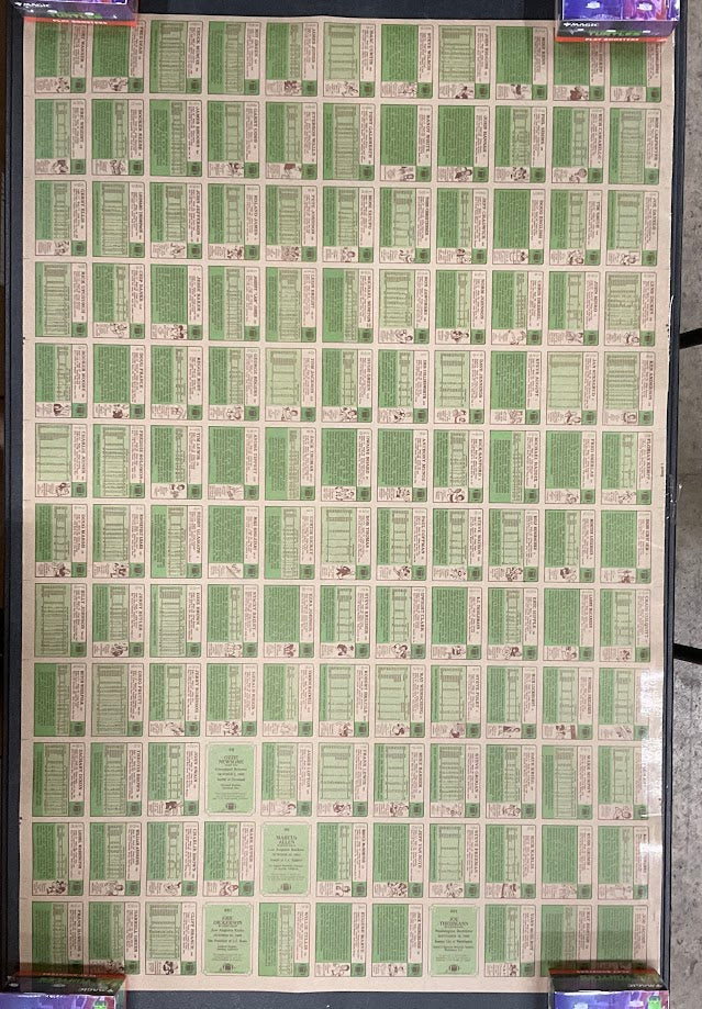 1984 Topps Football Full Set Uncut Sheets *See All Photos & Description*