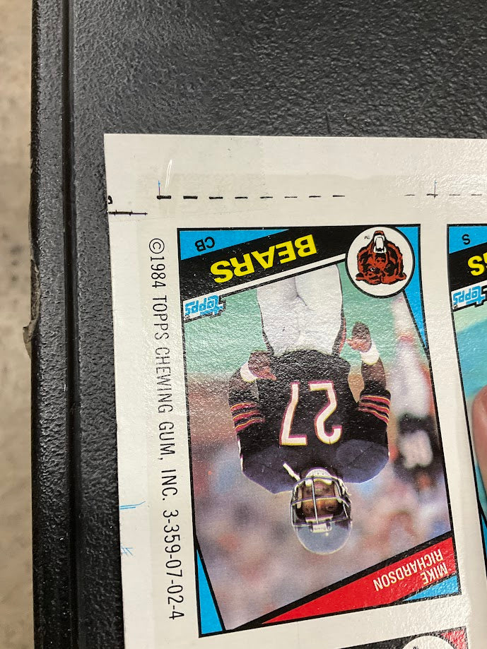 1984 Topps Football Full Set Uncut Sheets *See All Photos & Description*