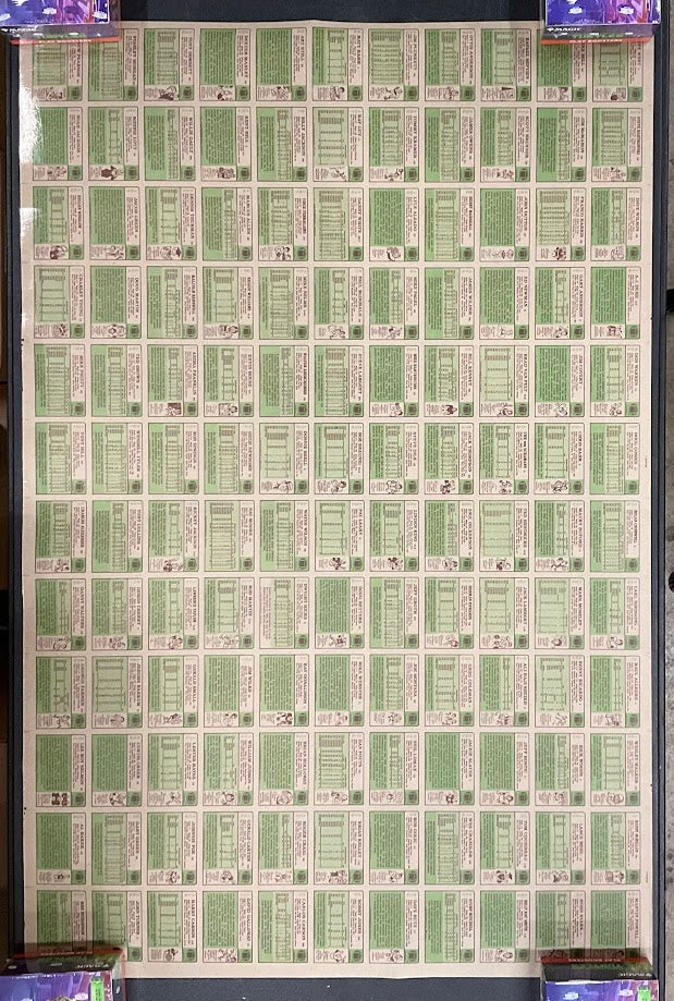 1984 Topps Football Full Set Uncut Sheets *See All Photos & Description*