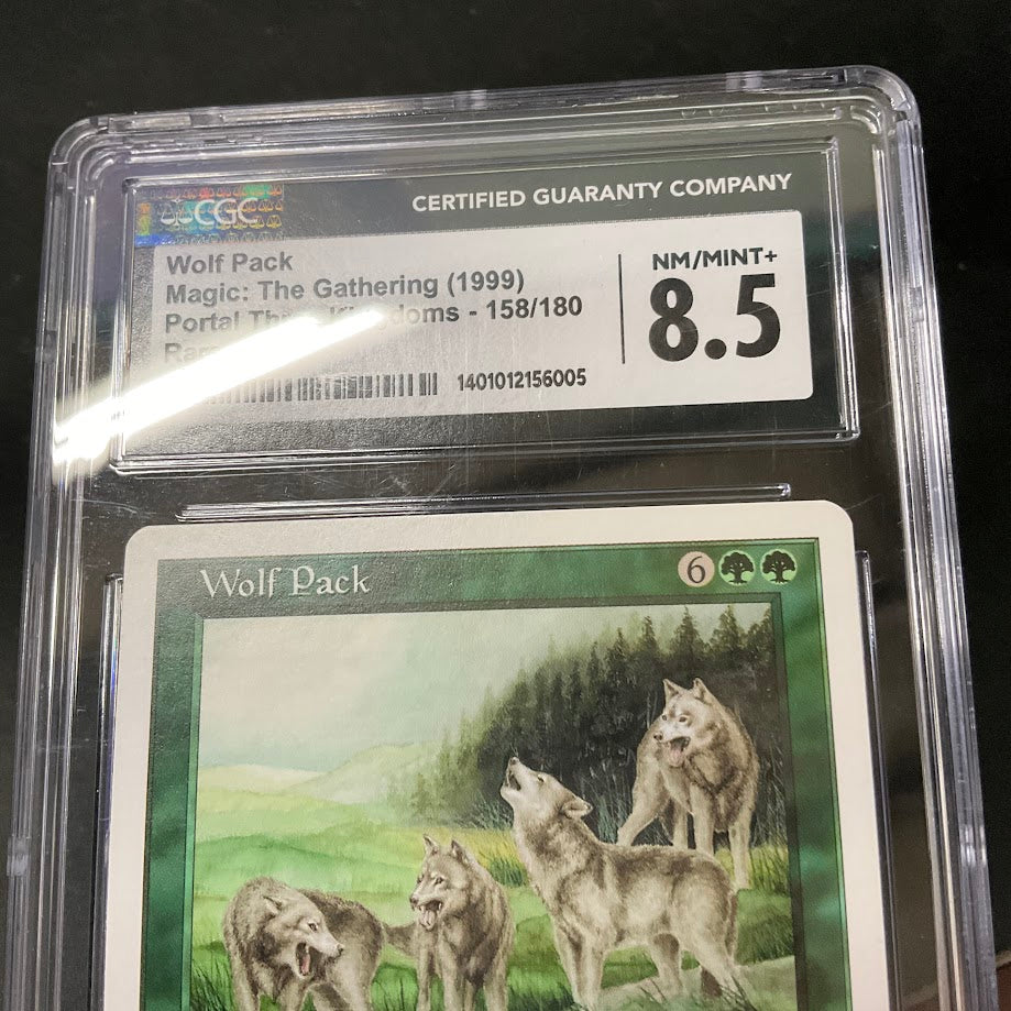 Wolf Pack Magic the Gathering Portal Three Kingdoms #158 CGC 8.5