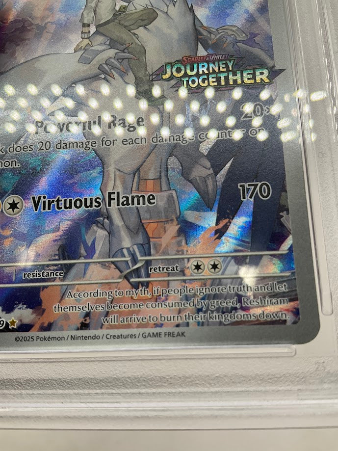 N's Reshiram Pokemon Journey Together Enhanced Topper #167 PSA 9