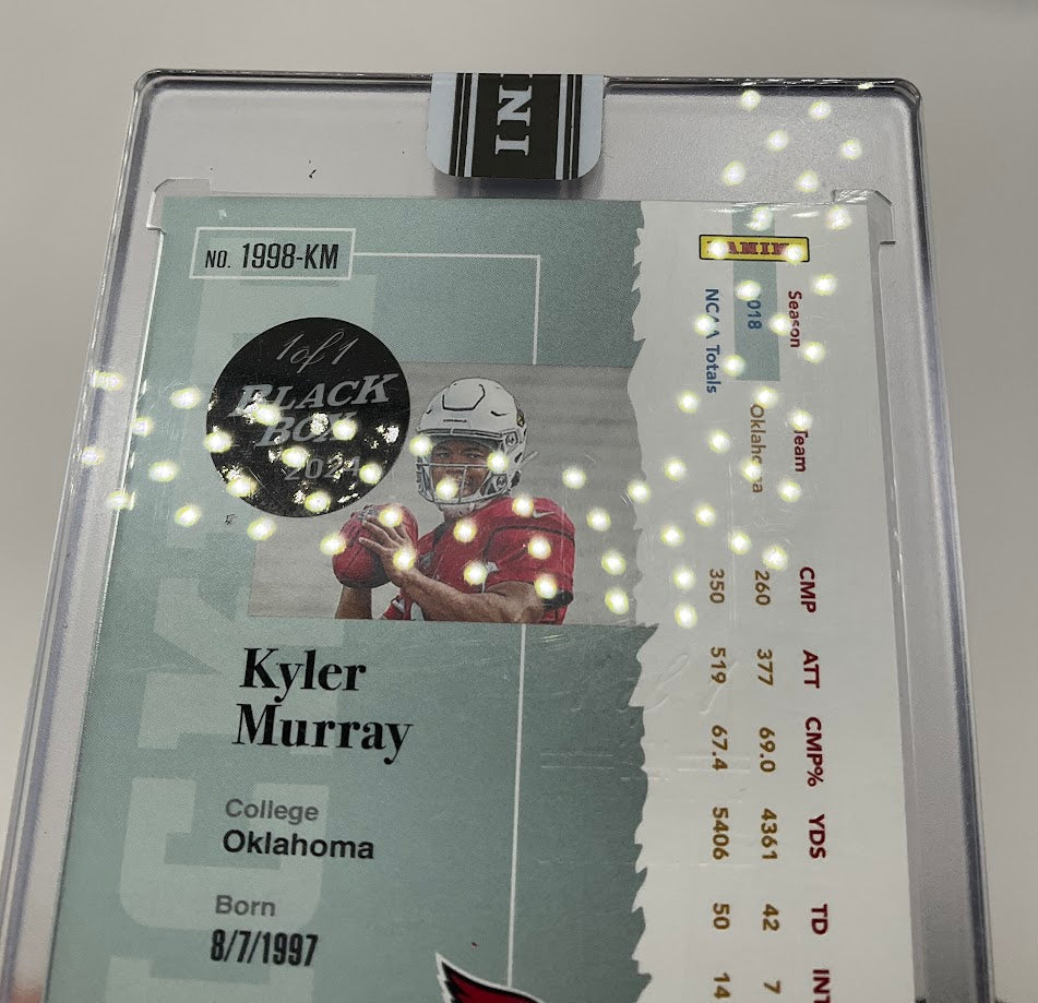 Kyler Murray 2019 Panini Contenders Rookie Ticket RC Black Box Auto 1 of 1 #1998-KM