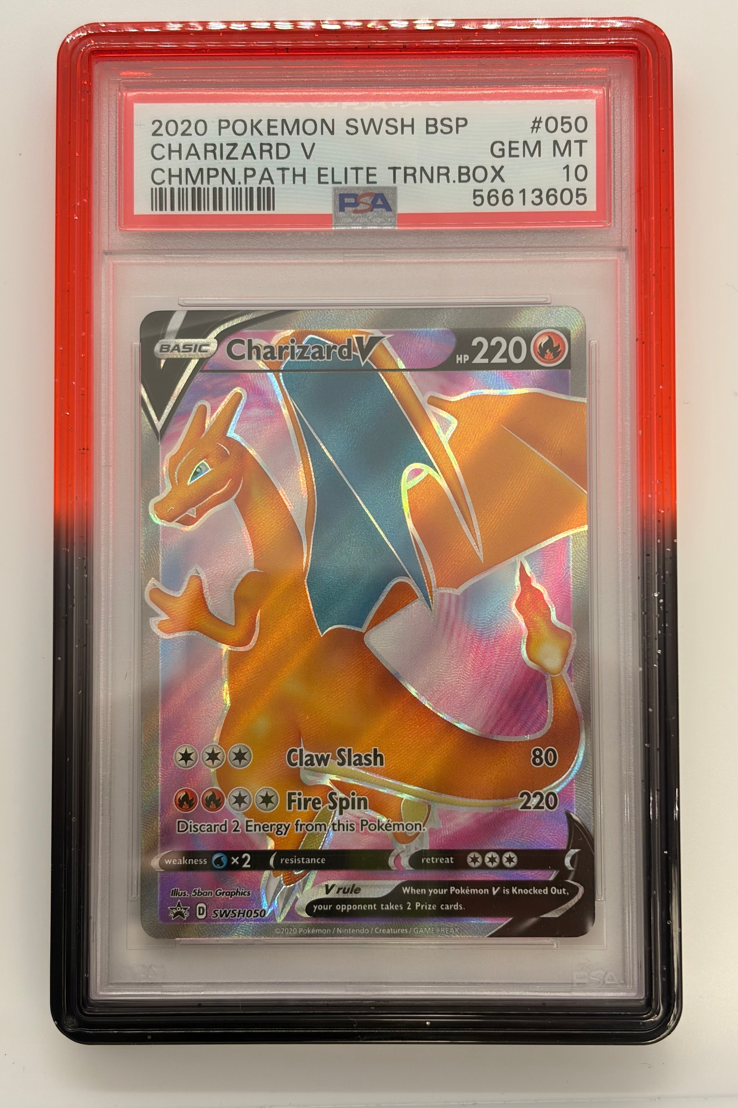 PSA 10 Charizard V - SWSH050 Full Art Black Star Promo
