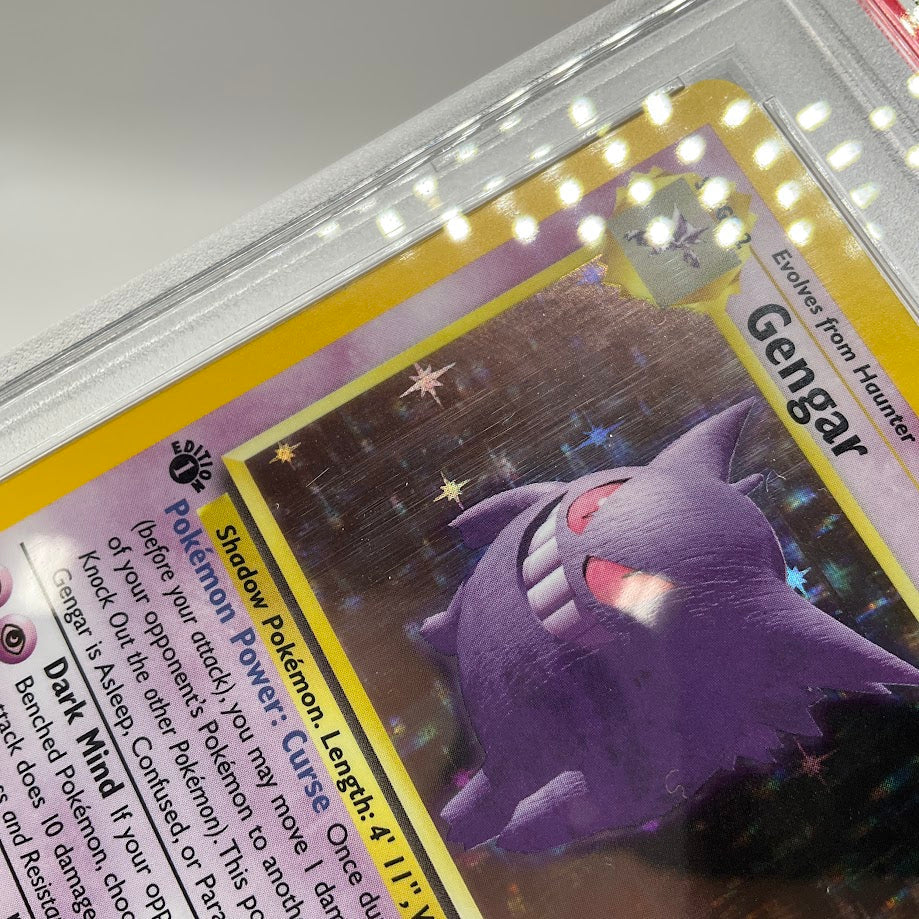 Gengar Pokemon Fossil Holo 1st Edition #5 PSA 9