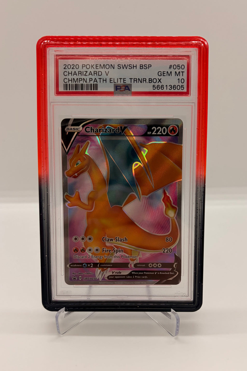 PSA 10 Charizard V - SWSH050 Full Art Black Star Promo