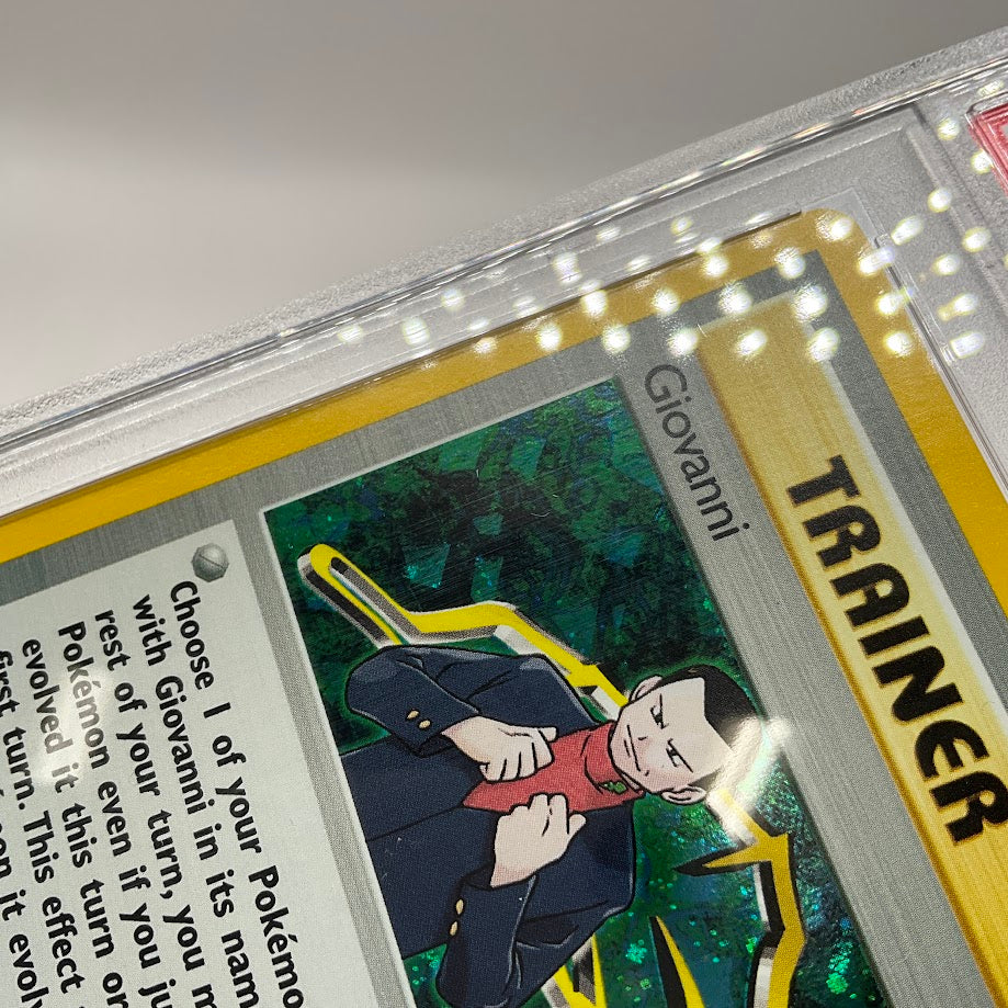 Giovanni Pokemon Gym Challenge Holo 1st Edition #18 PSA 9