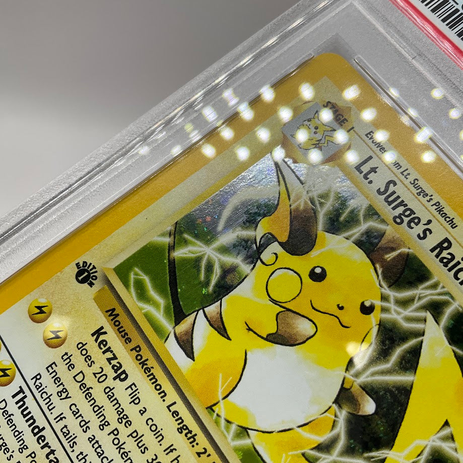 Lt. Surge's Raichu Pokemon Gym Challenge Holo 1st Edition #11 PSA 9