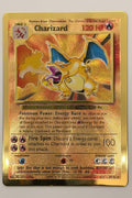 Charizard Metal Gold Card UPC Pokemon 25th Anniversary Celebrations 4/102