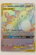 Raichu & Alolan Raichu GX 241/236 Unified Minds Rainbow Rare LP/NM