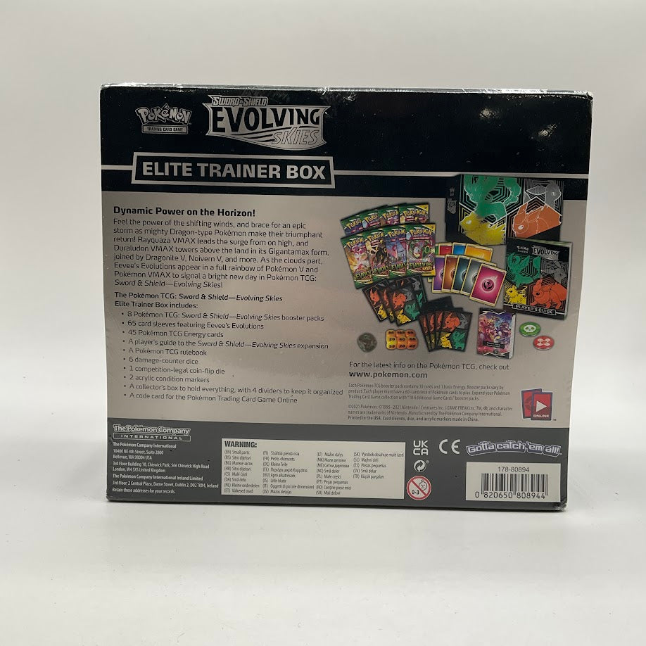 Pokemon: Sword & Shield Evolving Skies Elite Trainer Box [Leafeon/Umbreon/Jolteon/Flareon] #1 *See Pictures for Condition*