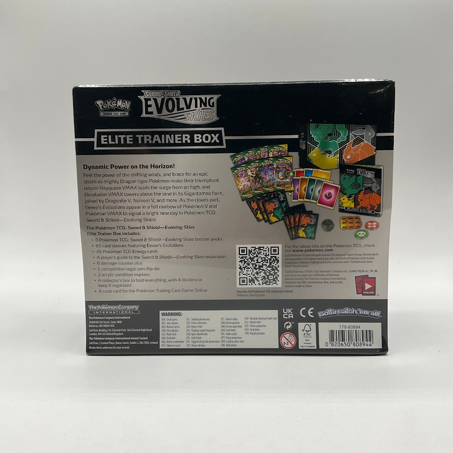 Pokemon: Sword & Shield Evolving Skies Elite Trainer Box [Leafeon/Umbreon/Jolteon/Flareon] #2 *See Pictures for Condition*