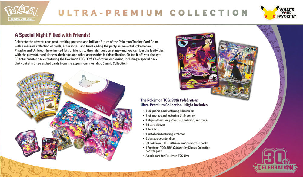 Pokemon - TCG - 30th Celebration Ultra Premium Collection - Night