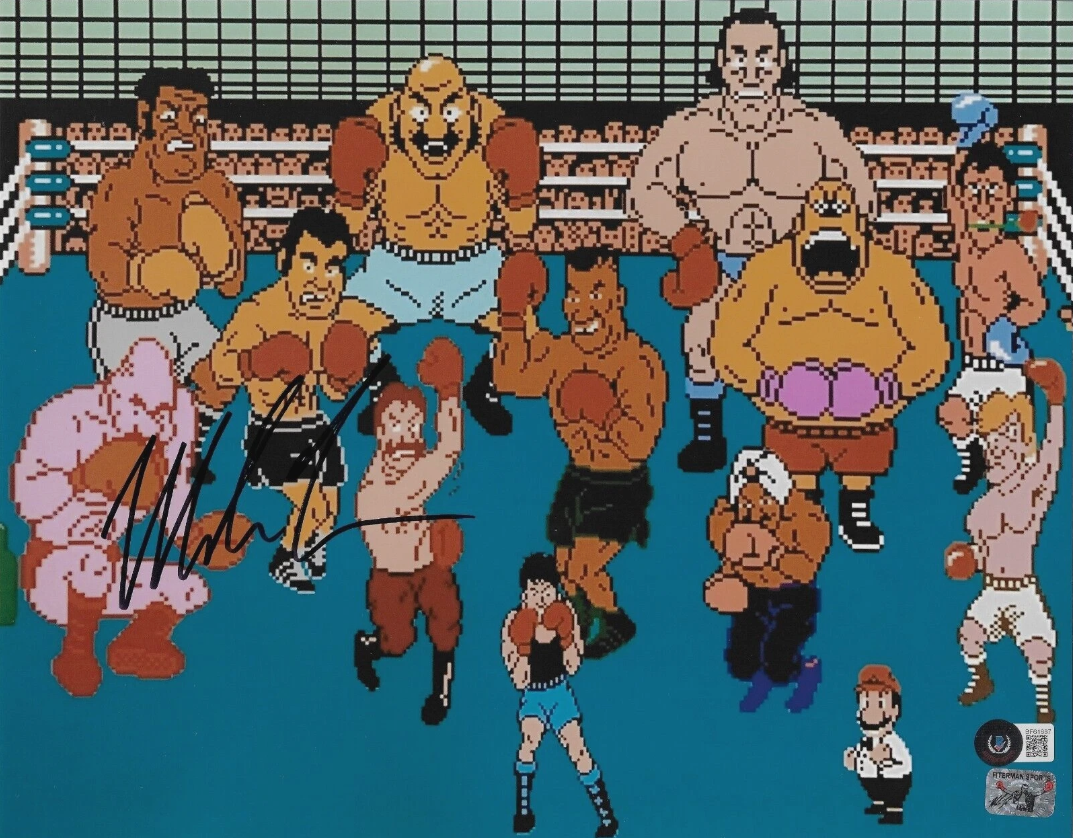 Mike Tyson's Punch-Out!! Signed 11x14 Boxing Signed Photo Autograph BAS Beckett Authenticated Auto- Tyson Hologram (All Cast Characters Boxers Photo)