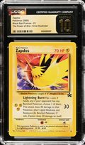 Pokemon: The Movie Legendary Birds Promo - Zapdos #23 - The Power of One - Error Illustrator - WOTC Black Star PROMO Pokemon Card (CGC Graded 10 PRISTINE)