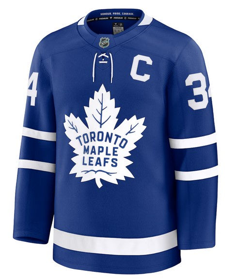 Auston Matthews Toronto Maple Leafs Fanatics Captain Patch Home Premium Jersey - Blue