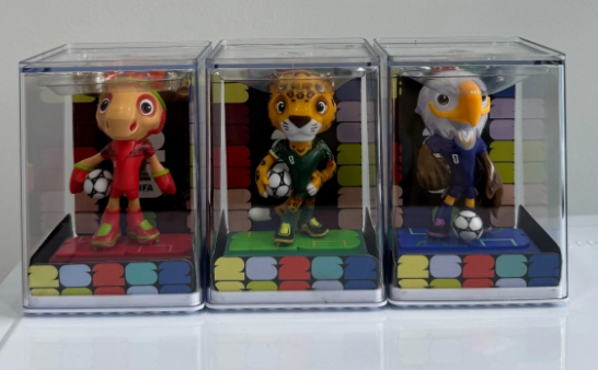 FIFA World Cup 2026™ Official Mascot Figurine with Standard Base and Ball 9cm - Display (12 Different Stands or Poses in Blind Boxes with Chance of Secret!)