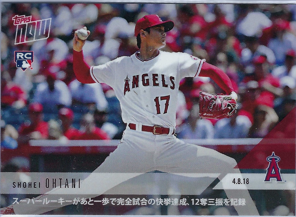 2018 Topps Now SHOHEI OHTANI #53J ROOKIE PHENOM Flirts with Perfection RC (Rookie Card) Japanese