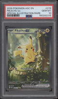Pikachu ex Pokemon Ascended Heroes Special Illustration Rare #276 PSA 10