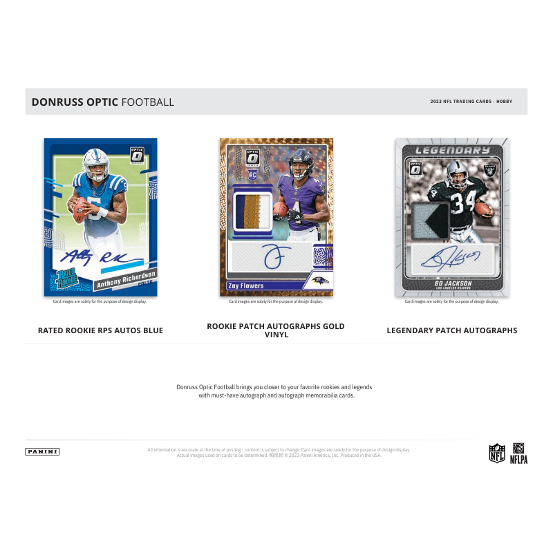 2023 Panini Donruss Optic Football Hobby 12 Box Case