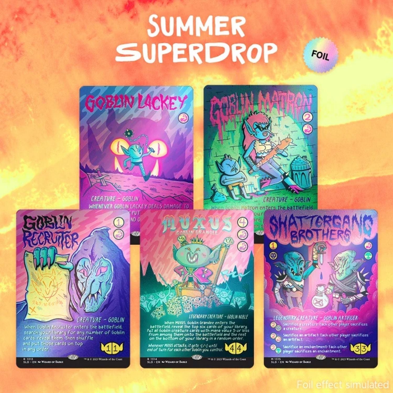 Magic the Gathering: Goblin & Squabblin' Secret Lair Drop Series [Rainbow Foil Edition]