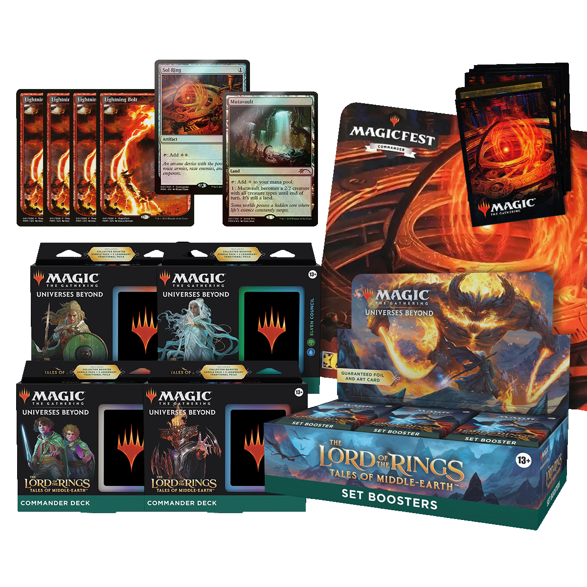 The Lord of The Rings: Tales of Middle Earth Sol Ring Combo (Set Booster)
