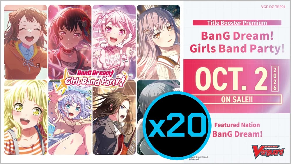 Cardfight!! Vanguard: BanG  Dream! Girls Band Party! Display Case (Pre-Order)
