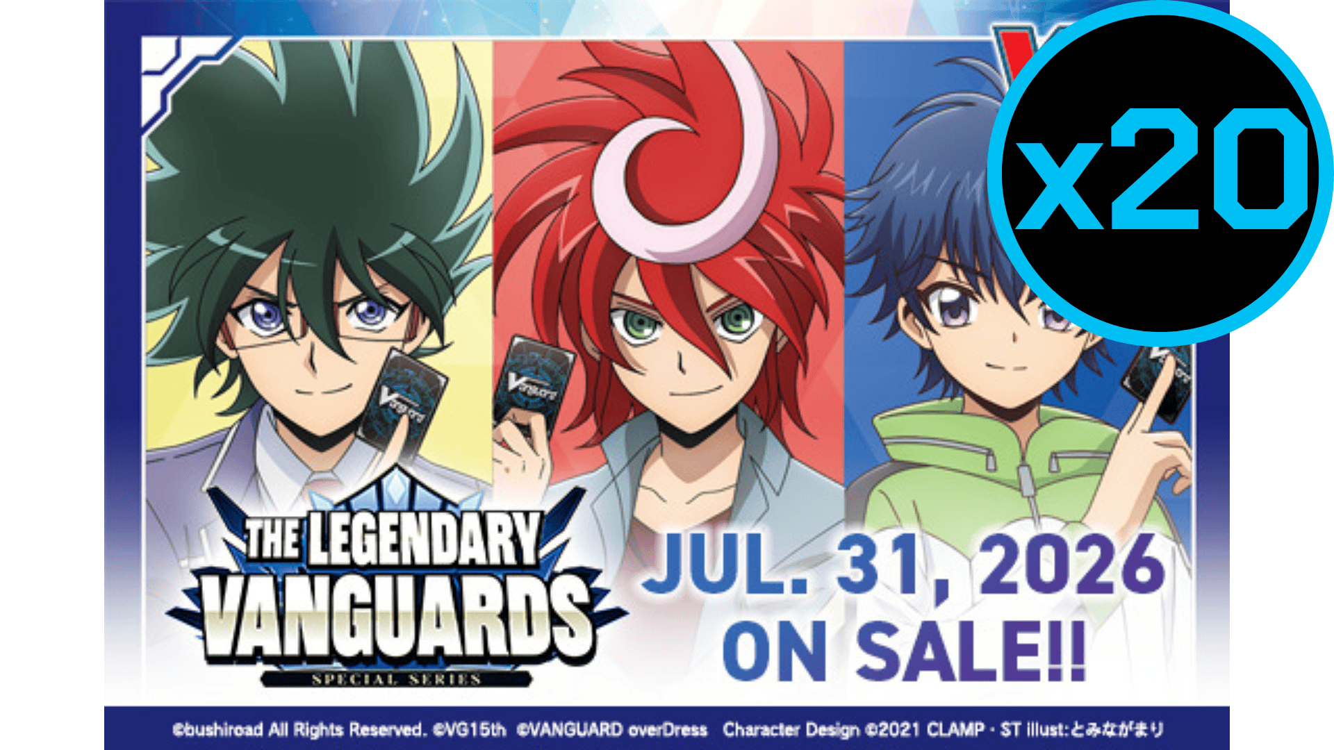 Cardfight!! Vanguard: The Legendary Vanguards Booster Display Case [VGE-DZ-SS15] (Pre-Order)